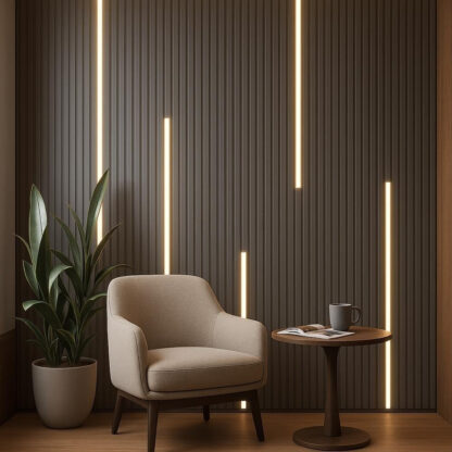 Antrasit MDF Slat Wall Panel - Image 4
