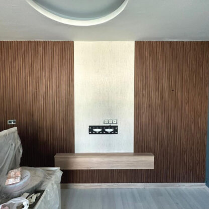 Oak MDF Slat Wall Panel - Image 3