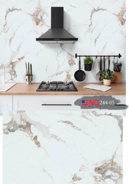 WHITE BROWN PVC PANEL — 48" W x 96" L - Image 3