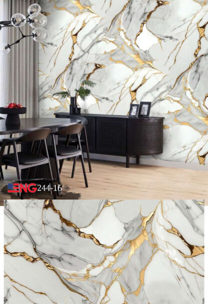 WHITE GOLD PVC PANEL — 48" W x 96" L - Image 3